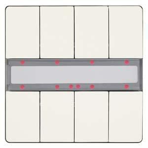 UP 287/13 Taster 4-fach mit Status-LED, titanweiß