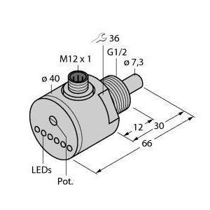 FCS-G1/2A4-AP8X-H1141, Strömungsüberwachung, Eintauchsensor mit integrierter Auswerteelektronik