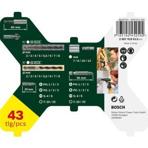 43-teiliges Sechskantbohrer X-Line-Set Sechskantbohrer X-Line-Set, 43 teilig