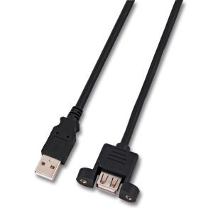 K5291SW.1,8V2, USB A Stecker / A Einbaubuchse1,8m, High Speed USB2.0