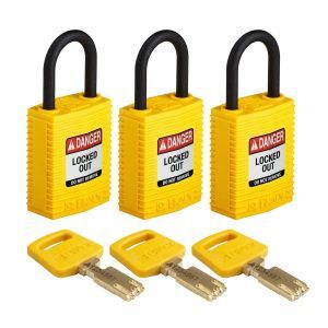 CPT-YLW-25PL-KA3PK SafeKey-Vorhängeschlösser ? kompakt