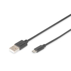 AK-300127-010-S USB Anschlusskabel, Typ A - micro B St/S