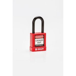 SFTY SECU PADLOCK 38MM ST SHA KD RED/6 Vorhängeschlösser mit Nylonschutz