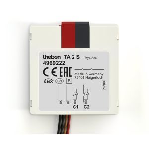 TA 2 S KNX KNX-Tasterschnittstelle Binäreingang 2-f