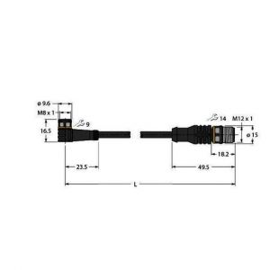 PKW3M-P7X2-1-RSC4T/TXL Aktuator- und Sensorleitung / PUR, Verbi