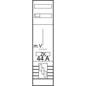 Z17910D Zählerplatz 3Pkt 1Z(44A) NH00 mit sHS/ZS
