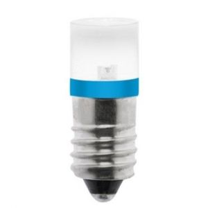 70113614 T10x26mm E-10 Flat LED Lamp, blau, 230V