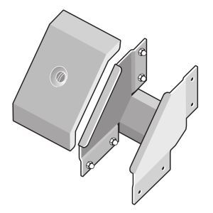 WDA 150/100  S Winkel Deckel außen