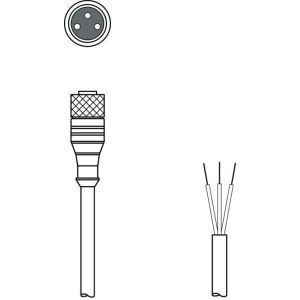 KD U-M8-3A-P1-050, Anschlussleitung