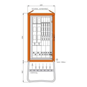 WGV0072 Gruppenverteilerschrank 173kVA mit einer