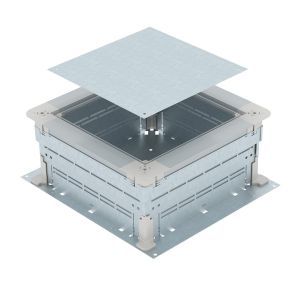 UZD 165220 250-3, Zug- und Abzweigdose für Estrichhöhe 165-220mm 410x367x165, St, FS