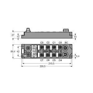 FLDP-IOM84-0001 Kompaktes Feldbus-I/O-Modul für PROFIBUS