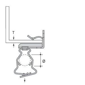 EH1420-GM4757 Traegerklammer, waagrecht an 14-20mm + R