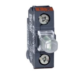 ZALVB1, Hilfsschalterblock f. Aufbaugehäuse, weiß, Integral LED, 24 V