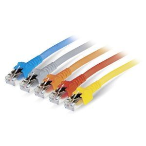 DATWYLER Patchkabel Cat.5e STP, S/UTP 4x2x0.16mm2 (AWG26), Länge 0.5 m, SDS RJ45 Grau,1:1