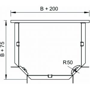 RT 130 FS T-Abzweigstück horizontal,mit Winkelverb