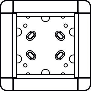 1883170 Aufputzrahmen 1 Modulplatz, weiß