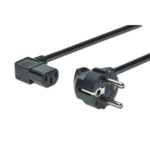 AK-440102-018-S Netzanschlusskabel, Schuko - C13, 90ø an