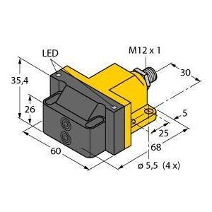 NI4-DSU26-2AP4X2-H1141 Induktiver Sensor, Doppelsensor für Schw