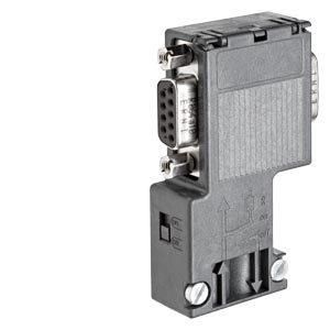 6ES7972-0BB12-0XA0, Anschlussstecker f. PROFIBUS-12MBit/S 90Grad Kabelabgang, (BxHxT): 15,8x54x34mm