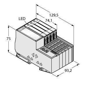 TI-BL20-E-EC-S-8 Set EtherCAT in Schutzart IP20