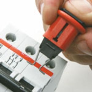 ELEC. CIRCUIT BREAKER L/O EURO POS. EA Miniatur-Verriegelungssystem für Schutzs