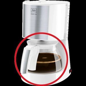 1017-03 Melitta® Glaskanne  Enjoy Top Glas weiß