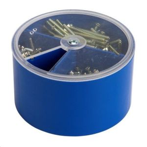 HGSBOX KREUZ Schraubenbox blau gefüllt mit 300 Geräte
