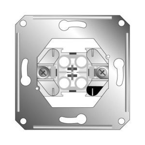 122100 Taster-Einsatz Schraubklemme 10A