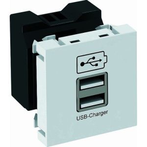 MTG-2UC2.1 AL1 USB Ladegerät mit 2.1 A Ladestrom 45x45m