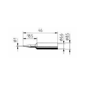 0832BD/SB, Lötspitze 832BD, 1,0 mm