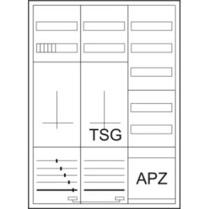 ZSD-ZTV-1100/APZ-BPKT31 Zähler-Komplettschrank für 3-Punktbefest
