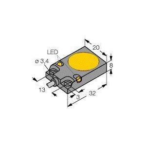 BI7-Q08-AP6X2 Induktiver Sensor mit erhöhtem Schaltabs