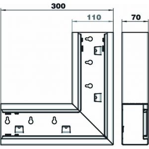 GS-SFS70110RW Flachwinkel symmetrisch 70x110x300, St,