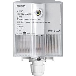 663991 KNX Helligkeits- und Temperatursensor, l