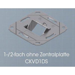 CKVD1DS, Designfähige Modulaufnahme (ohne Abdeckung), 1-fach, 2-fach