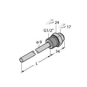 THW-6-G1/2-A4-L050 Zubehör, Schutzrohr, für Temperatursenso