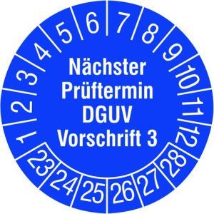 182787 Prüfplakette Nächster Prüftermin DGUV V3