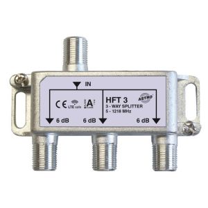 HFT 3, Verteiler 3-fach, 5 - 1218 MHz, Verteildämpfung ca. 6 dB