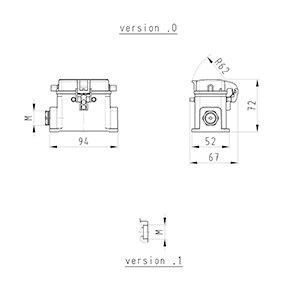 BAS GUT GH 10 M20 A1 Gehäuseunterteil-BAS GUT GH 10 M20 A1