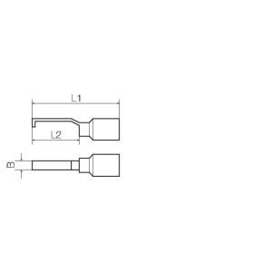 HOOKBLA 1,0-2,5 SW Kabelschuh, Isolation: vorhanden, Leiter