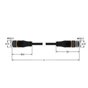 RKS8T-2-RSS8T/TXL Aktuator- und Sensorleitung / PUR, Verbi