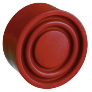 ZBP014 Rote Schutzkappe für runden flachen Druc