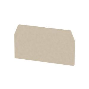 ZAP/TW 5, Trennwand (Klemmen), Abschluss- und Zwischenplatte, 65 mm x 37 mm, dunkelbeige