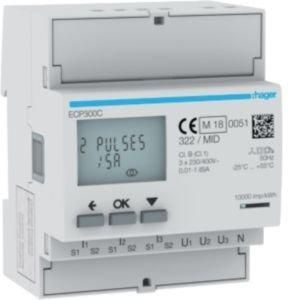 ECP300C Energiezähler 3ph, indirekt ,S0, MID