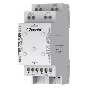ZAC-SHUC2C Zennio AC/DC Jalousie-Koppler für bis zu