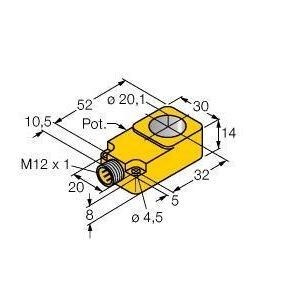 BI20R-Q14-LU-H1141 Induktiver Sensor, mit Analogausgang