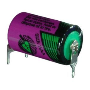 SL750/PT, Li- 3,6V Batterie SL750/PT1/2AA - Zelle 1/2 Print +/- -/Tadiran