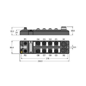 TBDP-L2-8DIP-8DOP Kompaktes Feldbus-I/O-Modul für PROFIBUS