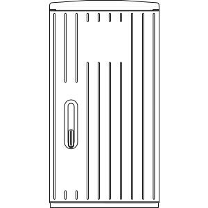 10019017 SCHR A100-00 DS MO Polyesterschrank Frei